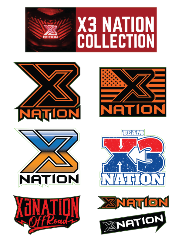 X3 Nation Sticker Pack