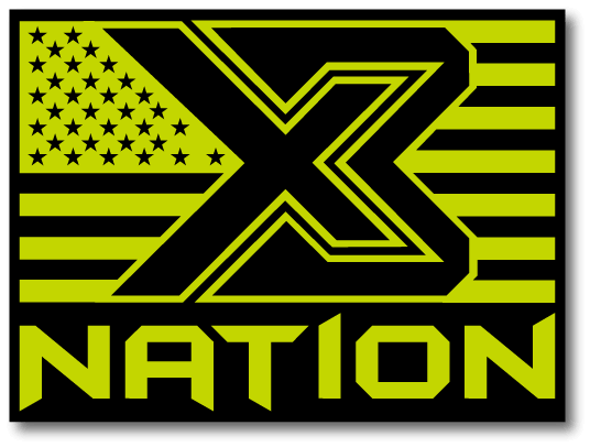 X3 Nation Flag Sticker