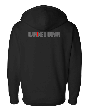 hammerdown front zip hoodie ind4000z