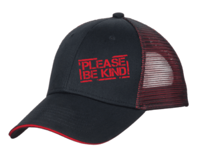 Very Nice Please Go Away Black Red Grey Snapback Hat 