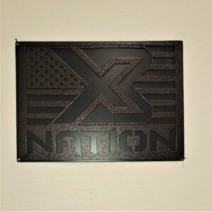 X3 Nation Metal Art