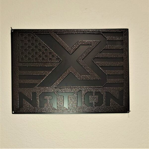 X3 Nation Metal Art