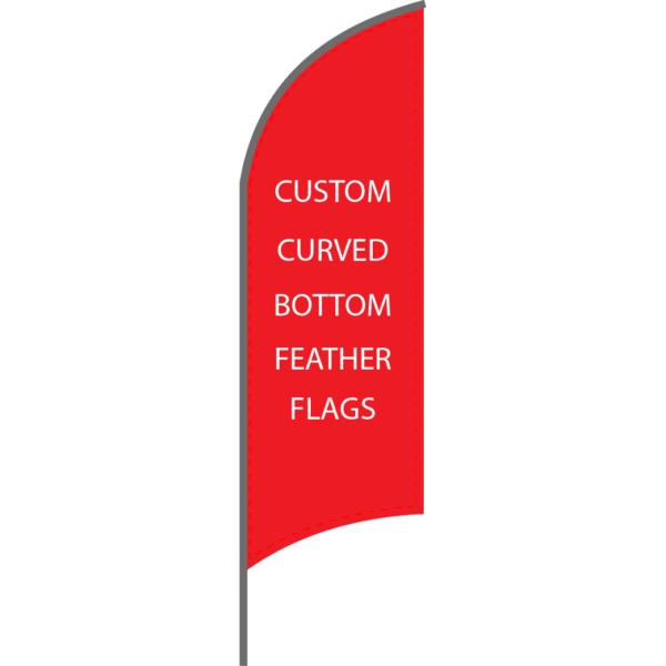 Curved Bottom Feather Flag