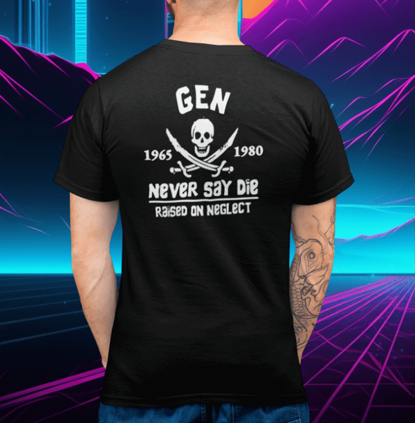 Gen X Never SAY Die Back Print