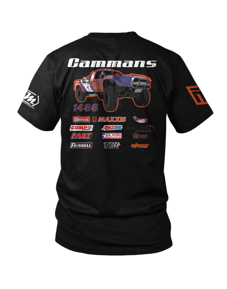 2026 Team Cammans Tshirt Back